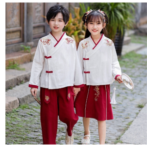 小学生班服春秋新款幼儿园园服儿童校服古风汉服中国风舞蹈表演服