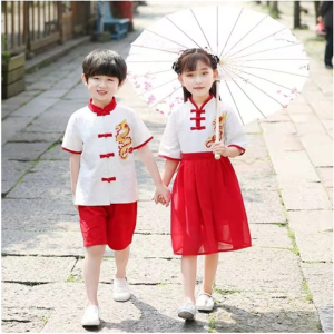 儿童汉服男童幼儿园园服六一演出服中国风女童古装小学生国学服装