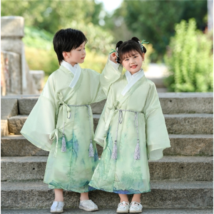 幼儿园古风演出服中国风国庆古装汉服套装国学服春秋男女生表演服
