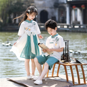 六一儿童汉服舞蹈服夏季服装幼儿园演出服小学生中国风民族表演服