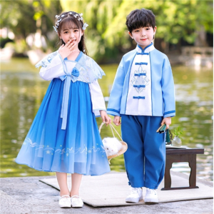 小学生班服套装中国风汉服幼儿园园服春秋季毕业男女儿童合唱演出
