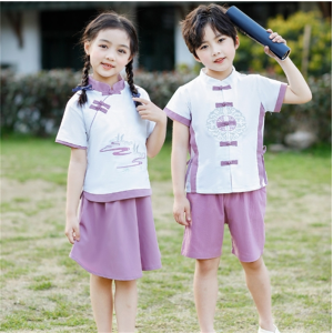 儿童汉服2023年新款夏装小学生中国风表演服幼儿园诗歌朗诵演出服