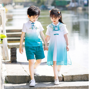 六一儿童演出服男女童幼儿园大合唱服中国风古装汉服小学生表演服