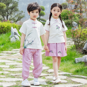 汉服男童夏装古装儿童演出服女童套装小学国学中国风幼儿园毕业服