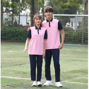 夏季中学生校服短袖长裤套装高中初中生小学生班服男女休闲运动服