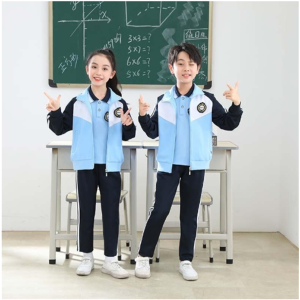 春秋夏季中学生校服套装三件套高中生长袖班服初中生学院风运动服