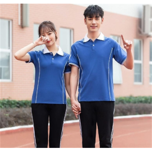 夏季小学生园服大学高中班服初中校服套装大码男女短袖长裤运动服
