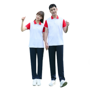 中学生校服运动套装夏季初中高中男女休闲翻领短袖T恤学院风班服
