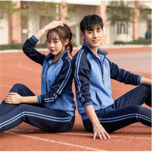 初中生校服套装高中生中学生班服两件套男女运动服春秋学院风