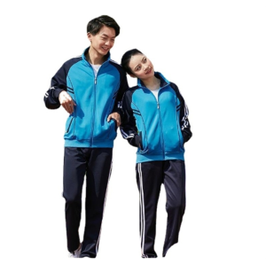 初中学生校服套装男女运动会团体服学院风蓝色长袖春秋高中生班服