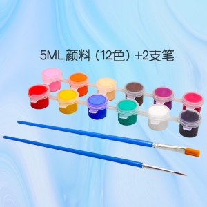 儿童丙烯石膏颜料条套装批发搪胶娃娃涂色DIY