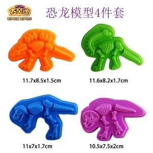 新款太空沙玩沙模具恐龙化石模型套装玩具儿童益智玩沙工具