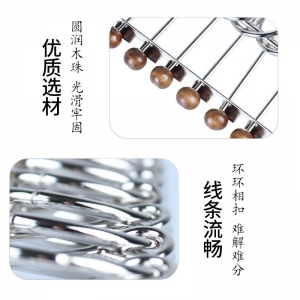 智力扣九连环古典益智玩具金属大号22cm孔明锁鲁班锁玄机盒解环扣