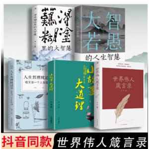 世界伟人箴言录人生哲理全5册枕边书大智若愚难得糊涂的人生大智慧小故事大道理的为人处世智慧人生哲学心灵净化书籍