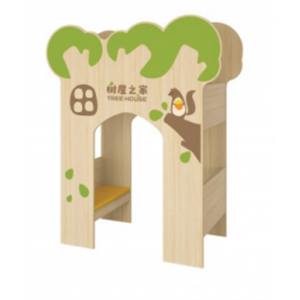 幼儿园室内布局设施幼儿实木家具莱德尼采系列莱德尼采穿廊座椅