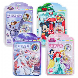儿童冰雪剪纸折纸彩套装diy手工幼儿园3-6岁女孩宝宝趣味制作材料