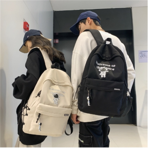 新款女韩版ins高中大学生森系书包简约百搭日系大容量男士双肩包