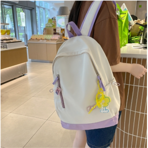 2023新款书包女初中生大容量ins简约日系中学生高中生背包双肩包