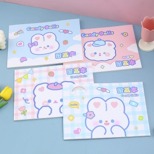 Anna樱花幻境图画本A4 卡通图画本小学生美术本幼儿园空白画画纸