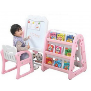 幼儿园室内外设施儿童用具系列儿童画板书架组合(小熊款)C2547