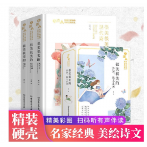 很美很美的诗词散文系列套3册正版散文鉴赏青少年散文选读诗词集