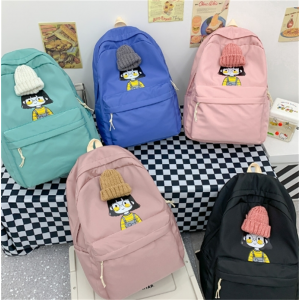 夏季新款帽子女孩可爱卡通双肩包 中大学生书包批发