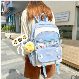 少女书包女韩版ins风可爱百搭初中背包日系原宿大容量学生双肩包