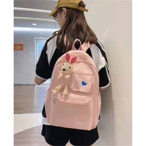 新款ins风日系双肩包潮简约百搭高颜值女生大容量户外旅行背包