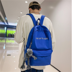 新款书包男ins百搭时尚潮流清新校园风背包高中初中生百搭双肩包