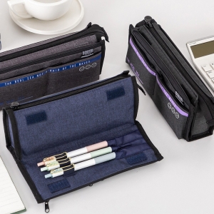 智美简约文具笔袋 日系ins高颜值多功能学生铅笔袋