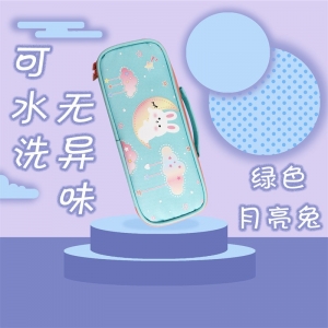 小清新简约手提式笔袋 大容量多色学生笔盒 多功能文具盒