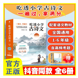 吃透小学古诗文 全套6册2021小学生古诗词套装大全集