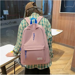 潮牌电脑双肩包男简约大容量初高中学生书包女休闲户外旅行背包