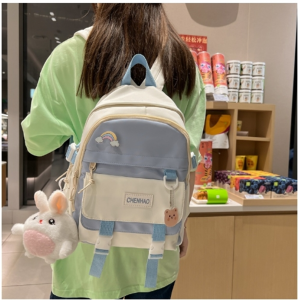 小众书包女大学生初高中ins风休闲书包日系简约森系背包夏双肩包