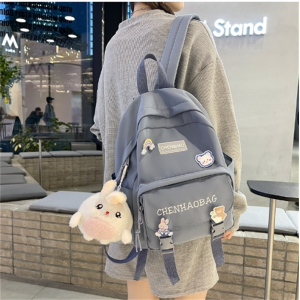 双肩书包女韩版原宿高中学生森系小学生双肩包初中生大容量背包