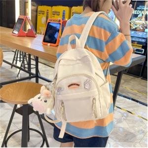 洋气休闲时尚潮流双肩包开学季初高中学生书包日系原宿风旅行背包