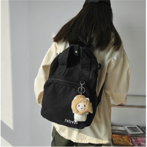 ins帆布双肩包女日系原宿少女背包森系文艺小清新学院风书包潮