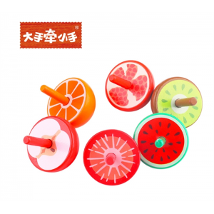 木丸子儿童玩具六款彩色水果陀螺减压益智玩具活动小礼品跨境爆款
