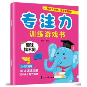 趣味找不同 专注力训练游戏书 智慧闯迷宫图画找不同全脑逻辑思维训练儿童专注力幼儿大脑开发 视觉大发现