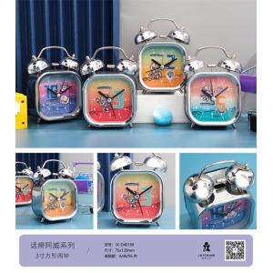 捷享韩酷男生话痨阿威闹钟（3寸方形）床头柜宿舍金属材质