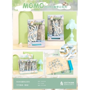 捷享学生户外运动健身跳绳MOMO露营记竹节跳绳pp材质