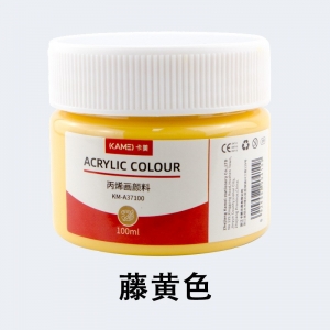 卡美24色丙烯颜料批发100ml罐装石膏娃娃diy防水墙绘美术丙烯套装