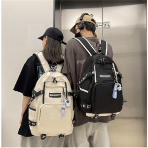 初中生高中生书包旅行包休闲包男女韩版简约大容量电脑双肩背包