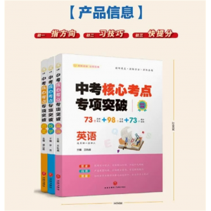 全套3册 语文数学英语 中考核心考点专项突破中考复习资料基础知识题型归纳挑战中考高分突破提分要领
