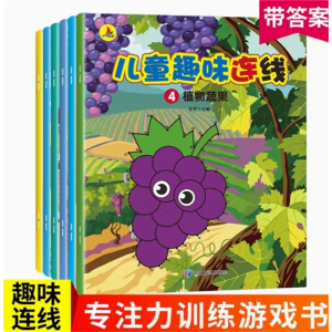 专注力训练书全套 儿童趣味连线图画书儿童神奇的数学思维逻辑训练书籍幼儿注意力训练全书益智游戏书