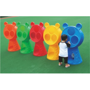 幼儿园室内外设施儿童娱乐投靶器系列三孔投靶器 YL-04804