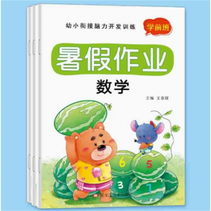 幼小衔接脑力开发训练暑假作业数学 综合训练学前班拼音语言数学专项训练暑假练习册幼儿脑力开发