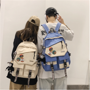 书包女2023新款韩版初高中生大容量电脑背包男简约大学生双肩包潮