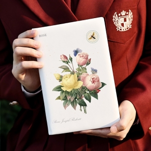 创意手账本彩印花卉记事本文艺大学生笔记本A5本子高颜值