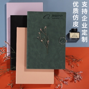 记事本PU商务笔记本子学生笔记本硬面圆扣搭扣仿皮封面本子定logo